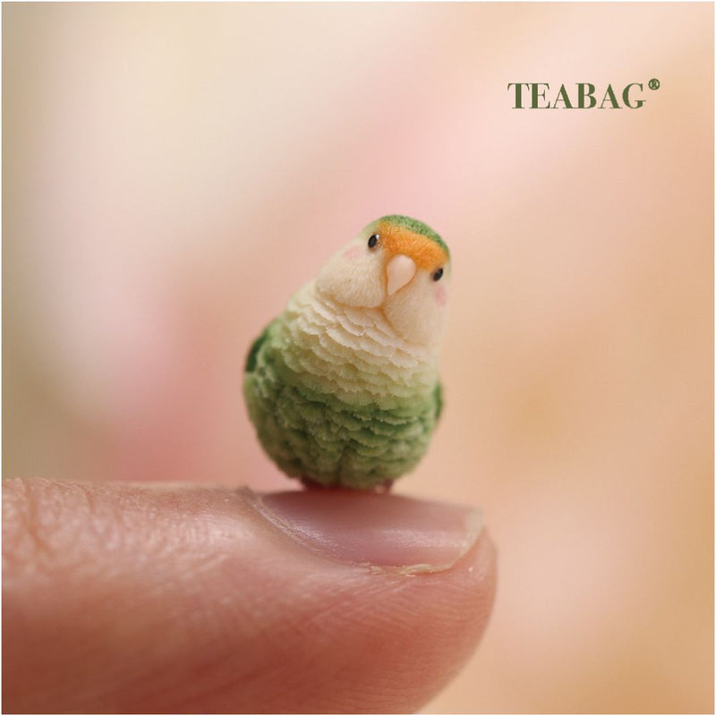 Handmade Miniature Lovebird Collectible Figurine