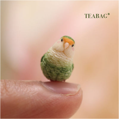 Handmade Miniature Lovebird Collectible Figurine